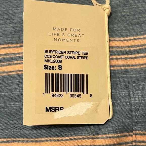 NWT Faherty Surfrider Tee - Picture 6 of 6